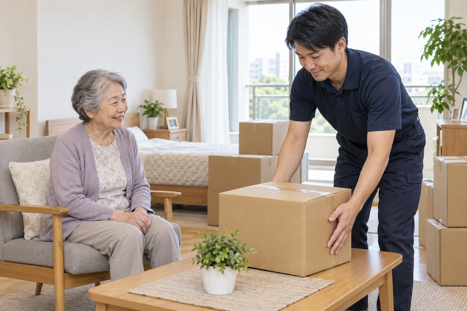 老人ホーム入退去のイメージ